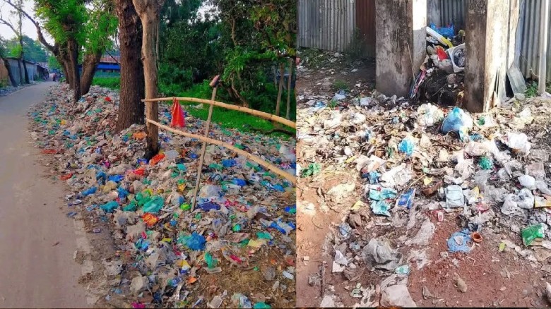 রায়ের হাট বাজারের পাশেই ময়লার স্তূপ: জনদ