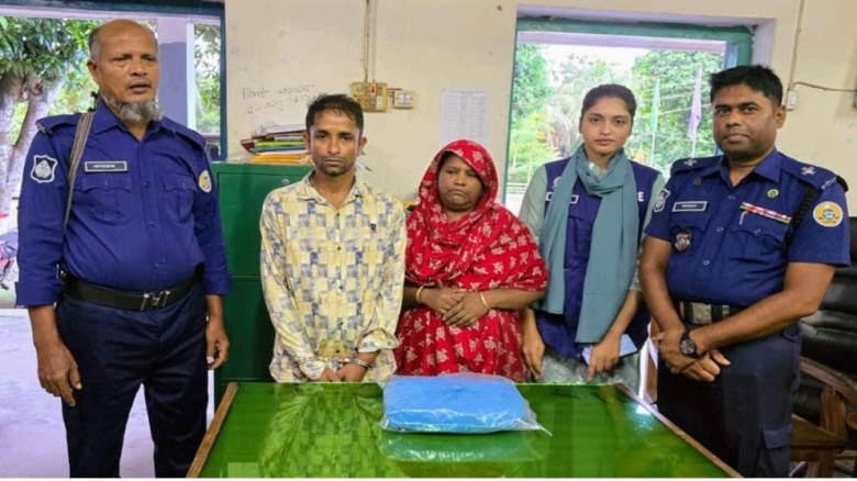 উজিরপুরে পুলিশের সাঁড়াশি অভিযান: এক কেজি